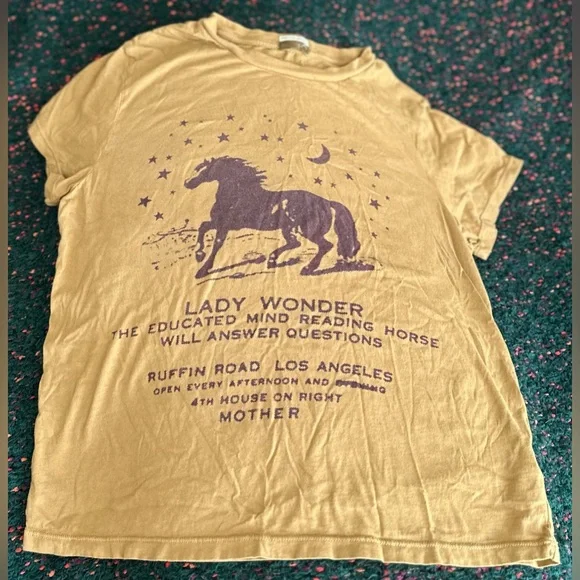 ‼️RARE‼️🎸MOTHER🎸🔥NWOT🔥The Lil Goodie Goodie Graphic Tee in Lady Wonder— M - Picture 4 of 16